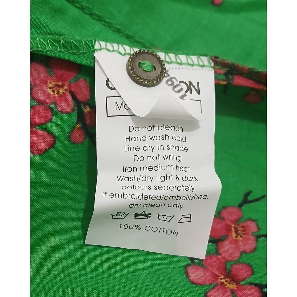 Generation basic womens large shift dress kelly green pink flare sping summer - Picture 8 of 8